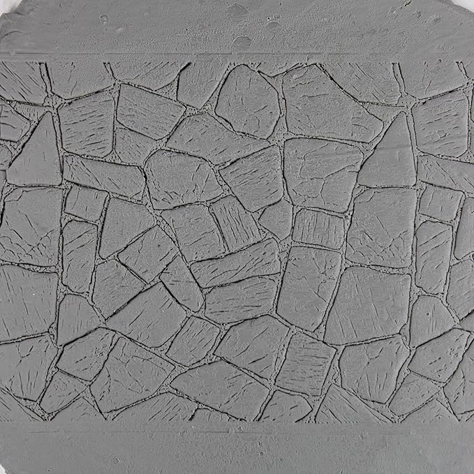 Flagstones Clay Texture Roller (4") - Seamless Set #02 - Embossing Pattern Roller for Polymer & Ceramic Clay, Pottery & Crafts