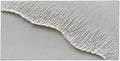 NANKAI Art Hand-Painted White Wave Texture Abstract Art Contemporary Minimalist Canvas Oil Painting, Home Living Room Corridor Wall Decoration Art, 24x48 inches