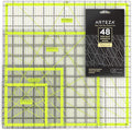 ARTEZA Quilting Rulers Set of 4, Double-Colored Acrylic Sewing Ruler