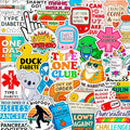 100Pcs Diabetes Stickers for Water Bottle - Diabetic Stickers and Decals - Diabetes Gifts for Diabetics - Gift for Women & Men
