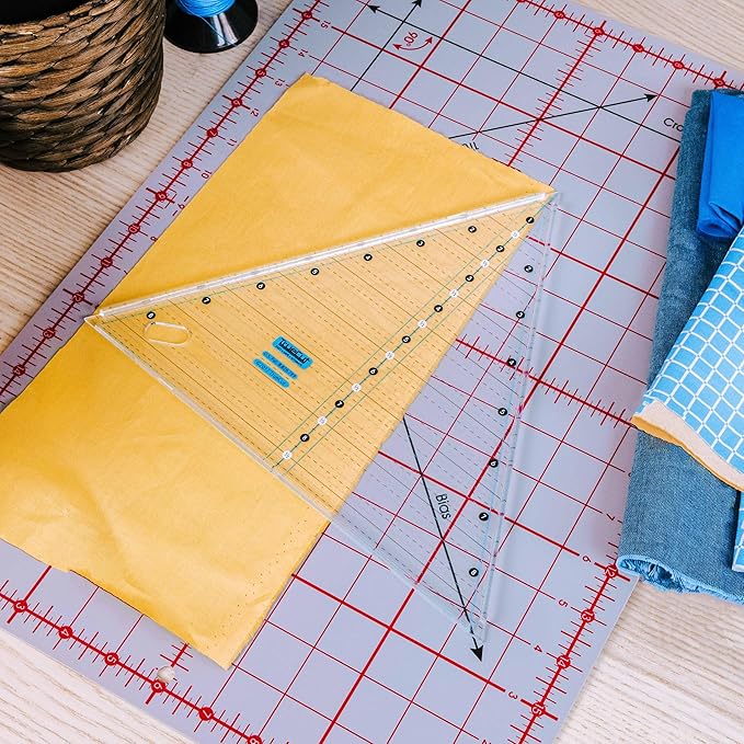 TrueCut Double Sided Self Healing Rotary Cutter Mat | Cutting Mat with 5 Layers of PVC Plastic | Self Healing Rotary Cutting Mat | Easy to See Markings (18"x24" Cutting Mat)