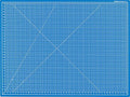 Dahle Vantage 10694 Premium Self-Healing Cutting Mat, 36"x48", 1/2" Grid, 5 Layers for Max Healing, Perfect for Crafts & Sewing, Blue