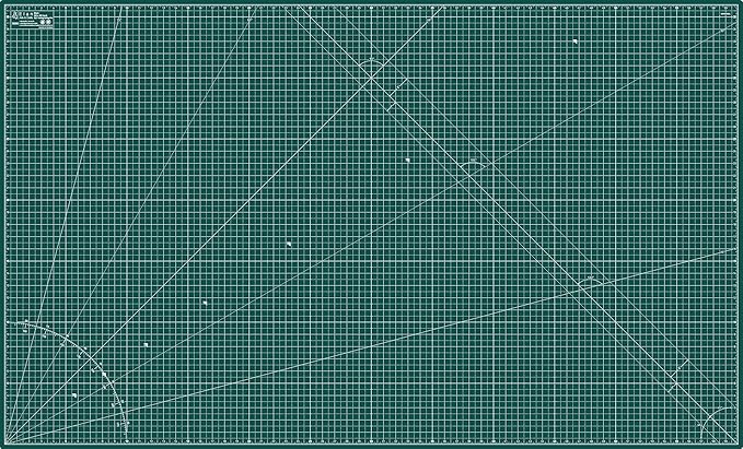Elan Cutting Mat 36x60 Green, Extra Large Self Healing Cutting Mat 36 x 60 Inch, 5-Ply Craft Board Green, Hobby Board for Sewing and Quilting
