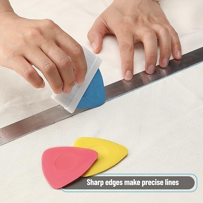 Mr. Pen- Tailors Chalk, 8pcs Tailor Chalk with 2 Holders Set, Washable, Sewing Chalk for Fabric, Fabric Marker, Sewing Supplies