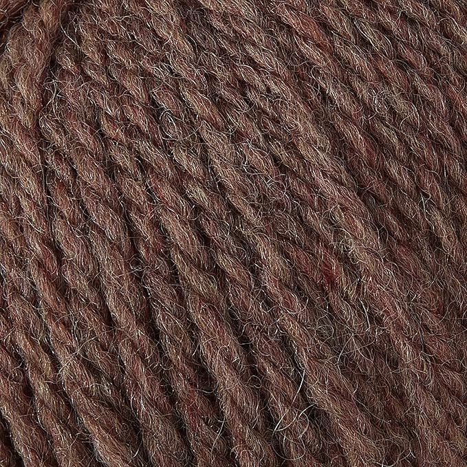 100% Merino Wool Yarn, 3-Ply Luxurious and Soft Yarn for Hand Knitting & Crocheting(Mocha, 3Balls)