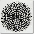 Art Hand Painted Black and White Abstract Texture Art Oil Painting Modern Art Canvas Wall Art Deco 24x24 inches