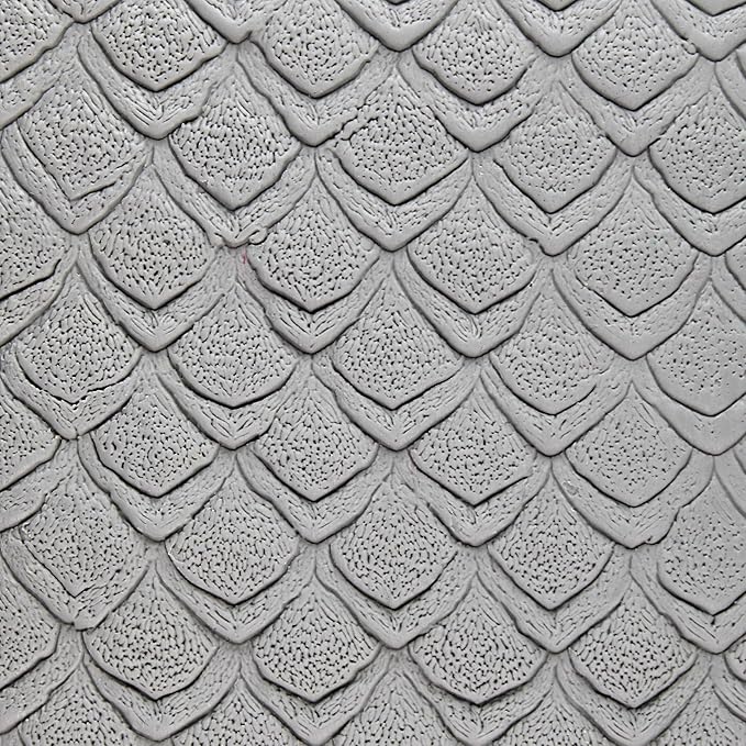 Ultimate Seamless 8-Set Clay Texture Rollers (4") - Seamless Set #02 - Embossing Pattern Rollers for Polymer & Ceramic Clay, Pottery & Crafts