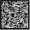 Art 24x24 inches Hand-Drawn Black and White Abstract Three-Dimensional Texture Art Oil Painting in Modern Minimalist Style. Suitable for Wall Decoration in Home Offices