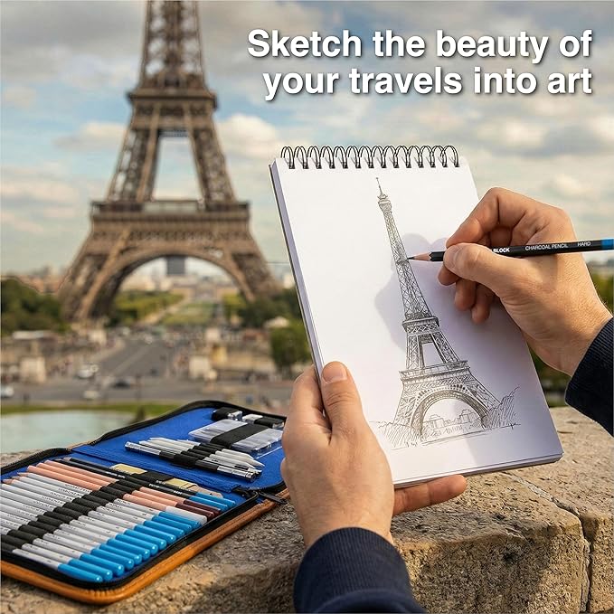 COLOUR BLOCK Drawing Pencils & Kits-Art Supplies for Kids, Teens, Adults-Colored Pencils, Charcoal, Pastels, Sketch Books for Artists, Anime Drawing, Architecture