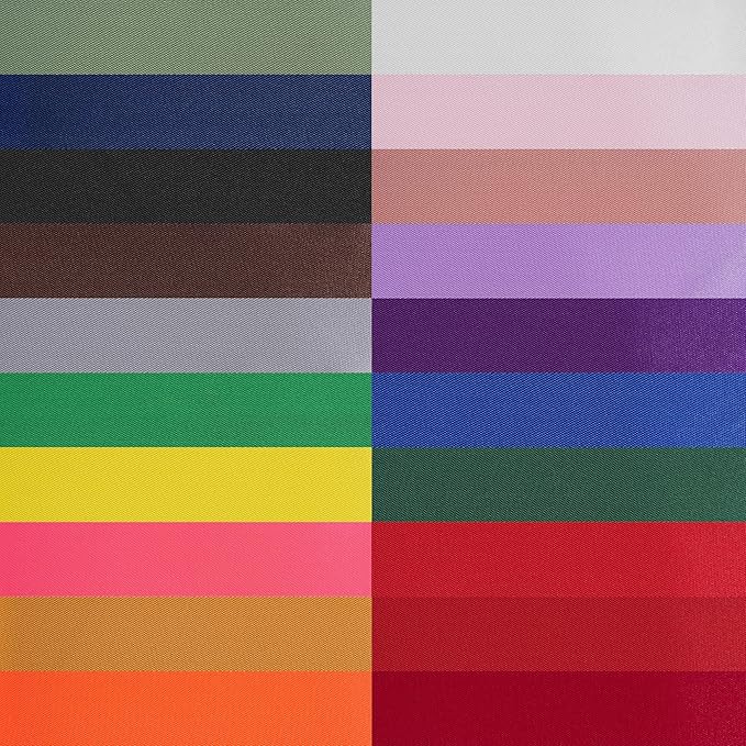 LIUYAXI 20 Colors 100 Yard Satin Ribbon Fabric Ribbon Assorted Ribbon Rolls, 2 Inch Wide 5 Yard/Roll, Rinbow Ribbons Perfect for Gift Wrapping, Crafts, Hair Bows, Wedding Party Decor,Flower Bouquet