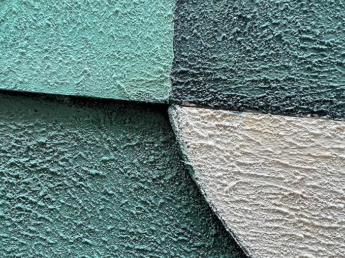 Art Hand-Painted Blue and Green Geometric Figure Abstract Oil Painting 24x60-inch Large Canvas Art Wall for Home and Office Wall Decoration