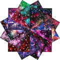 12 Sheets Pink Astronomical Galaxy Scrapbook Decorative Paper, 6x6 Inch Single-Sided Starry Night Craft Cardstock Paper for Scrapbooking, Card Making, Journaling, and DIY Art Projects