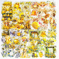 60-Piece Holographic Bee Insect Garden Girls Aesthetic Stickers – Clear Honeybee, Floral, Honeycomb Scrapbooking Stickers for Journaling, Resin Art, Laptops, Test Tube Vase Decoration