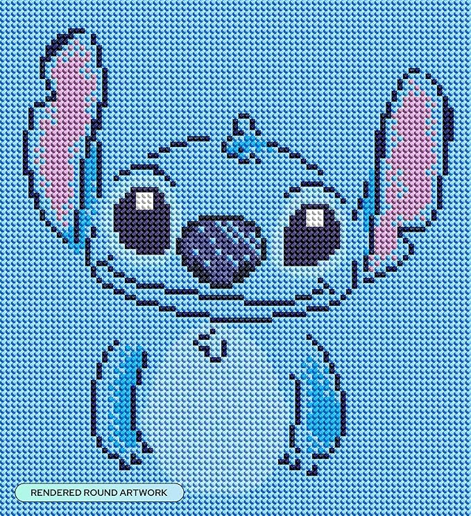 DIAMOND ART CLUB Simply Stitch Diamond Painting Kit, Fun DIY Crafts for Adults, Round Diamond Art Canvas, 9" x 10"