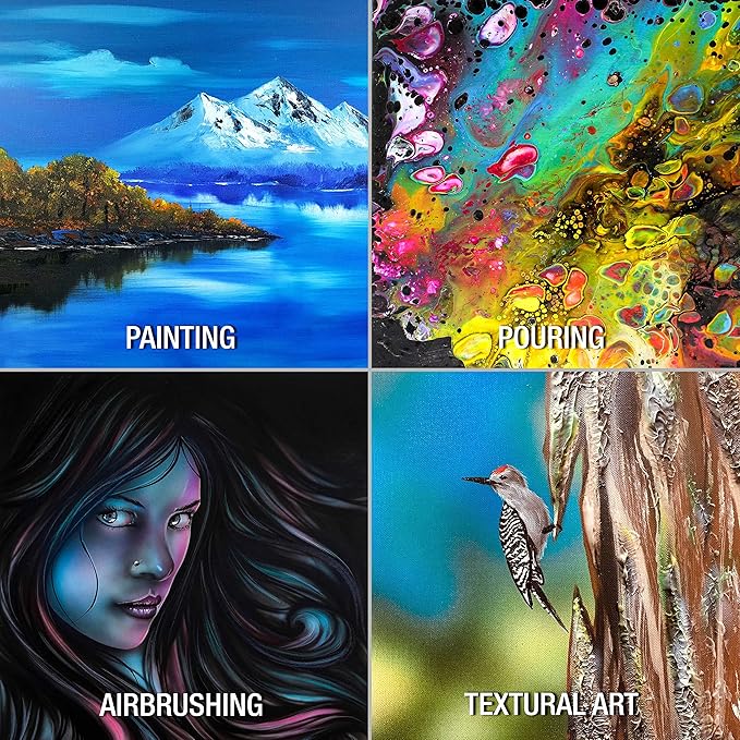 U.S. Art Supply 18 X 24 inch Professional Artist Quality Acid Free Canvas Panel Boards for Painting (Pack of 4)