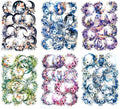 120Pcs Fantasy Moon Flower Scrapbook Stickers - Clear Waterproof Moonlit Floral Forest Fox Owl Stickers for Scrapbooking,Junk Journals,Planner,Art Projects
