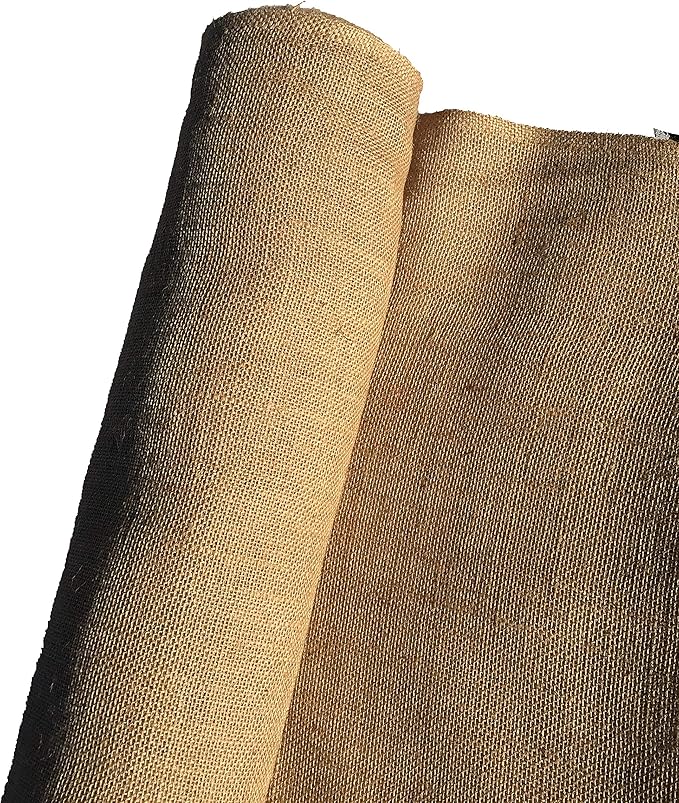 AAYU Burlap Fabric Aisle-Runner 34" by 60 feet Roll | 34 inch x 20 Yards | 10 oz | No Fray | Eco-Friendly, Natural Burlaps Roll | Landscaping Barriers | Gardening | Narrow Aisle Runner (60 feet)